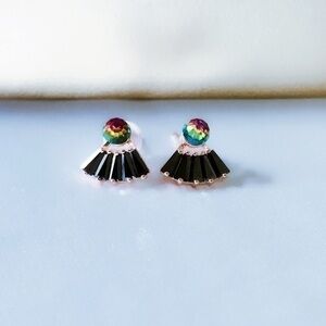 - 18K Gold Vermeil SWAROVSKI Crystal Stud Ea…